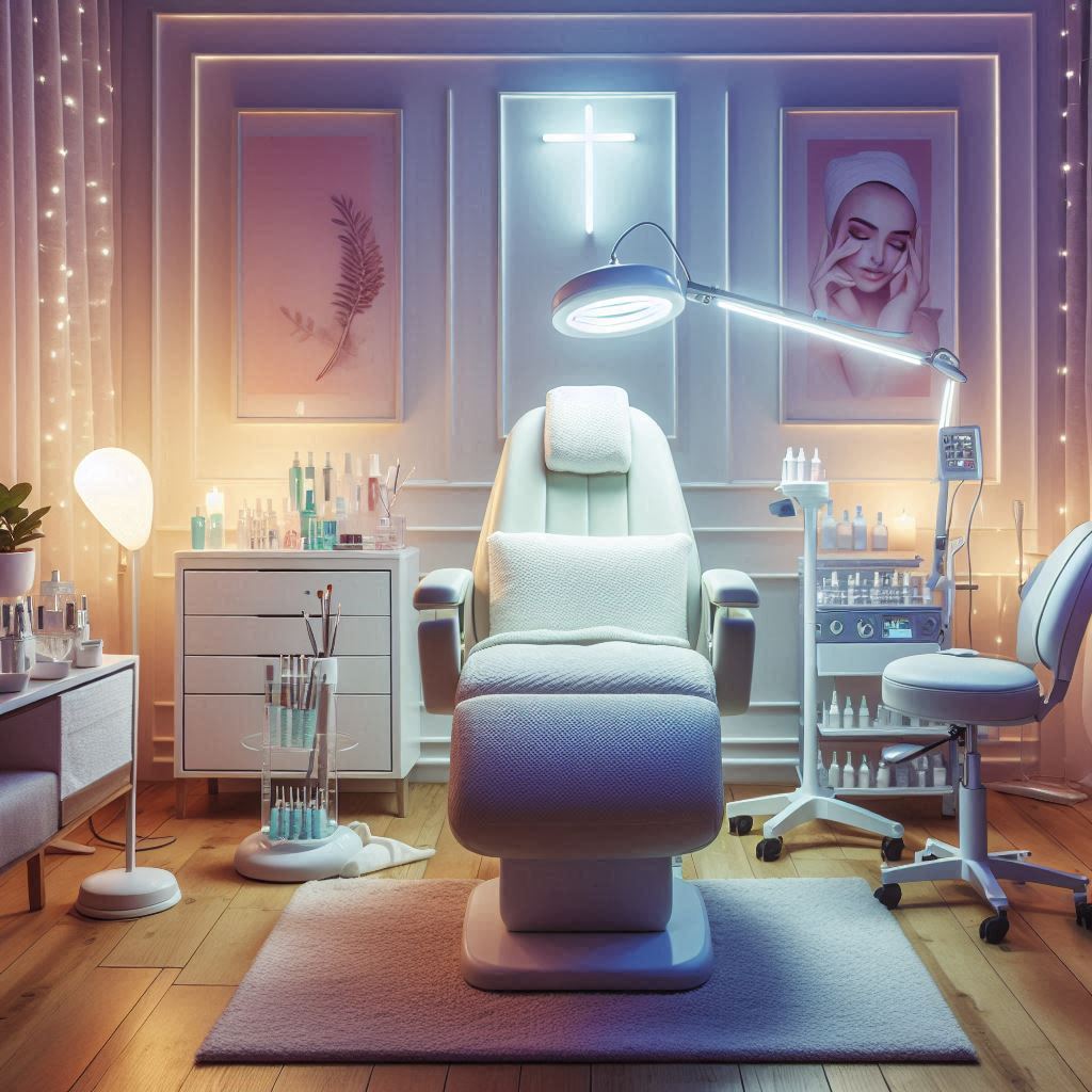 피부,체형관리 샵 배경