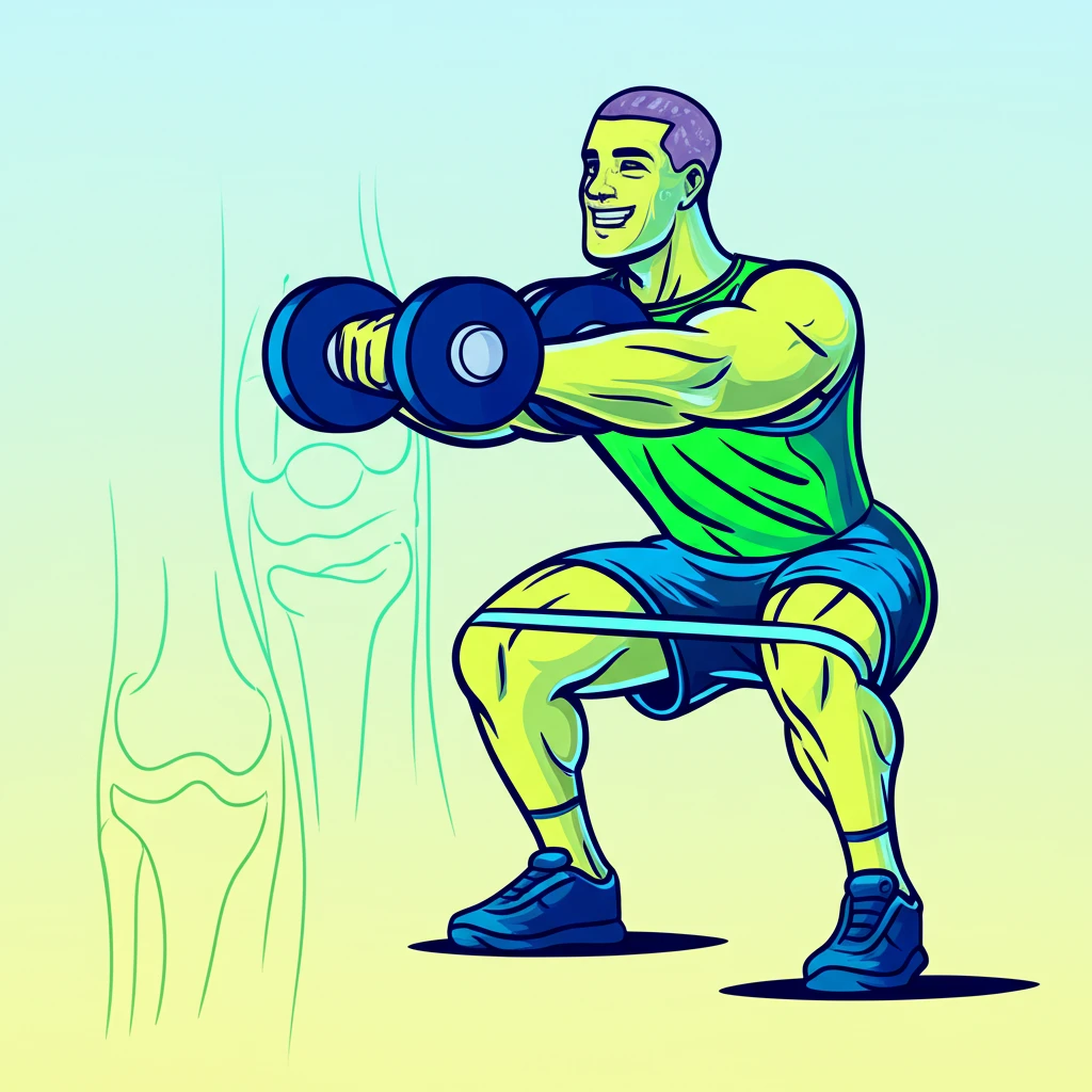 연골에 필요한 영양분 공급 근육을 튼..