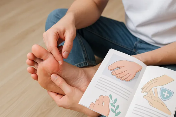 발 습기를 막아 무좀 예방하기