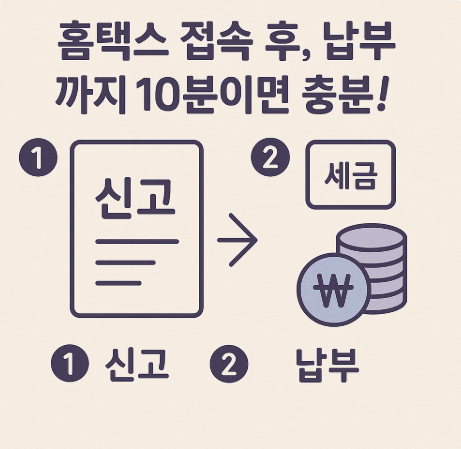 종합소득세 홈택스 통한 납부방법