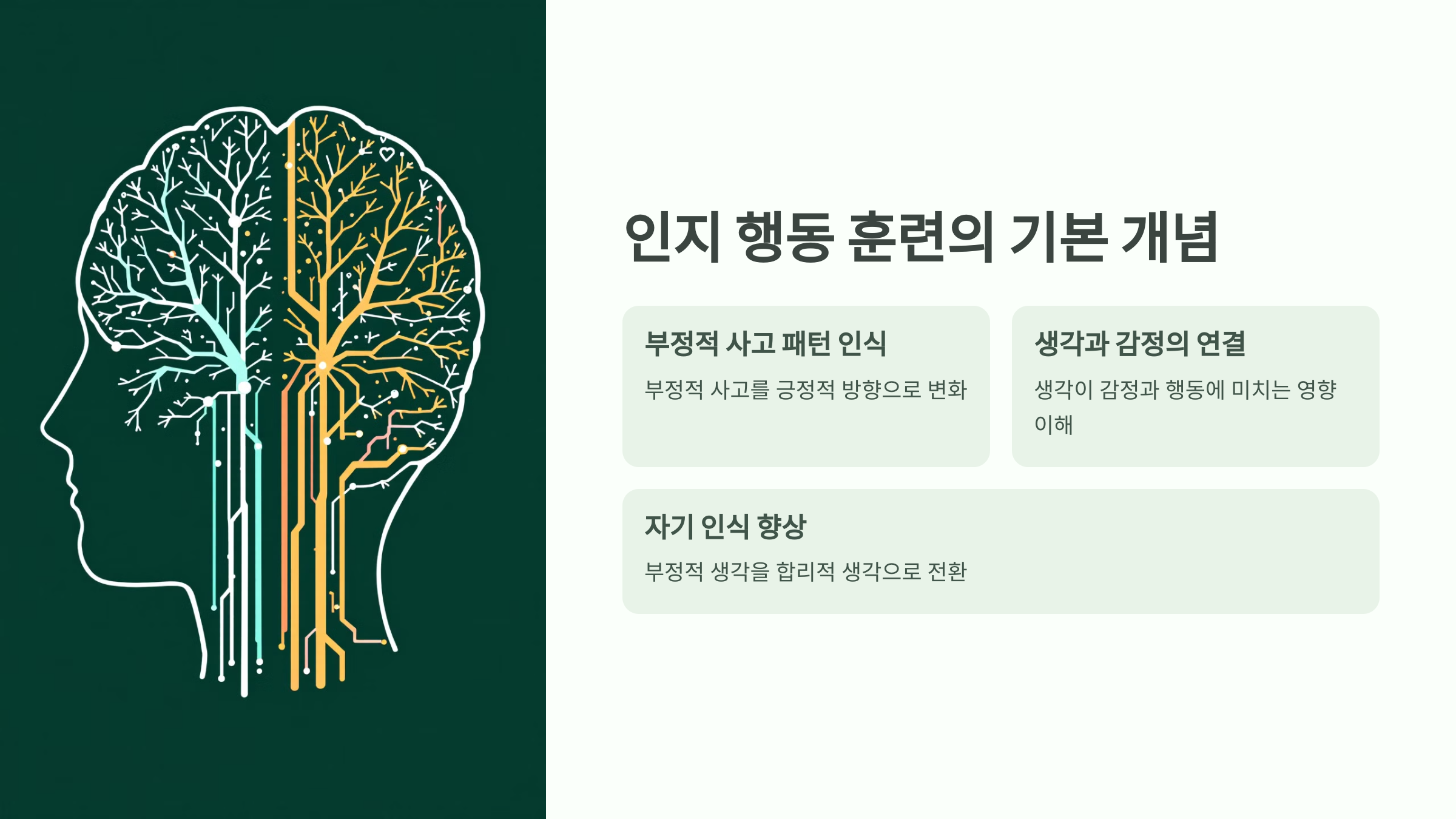 인지행동 훈련의 기본 개념