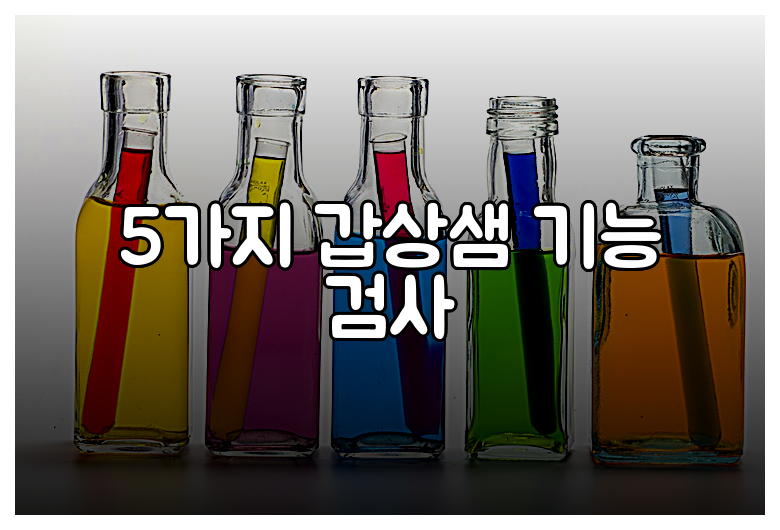 5가지 갑상샘 기능 검사