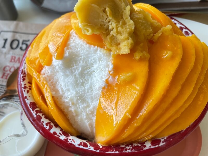 수원 맛집 10593 베이글 커피 하우스 - 우유 빙수