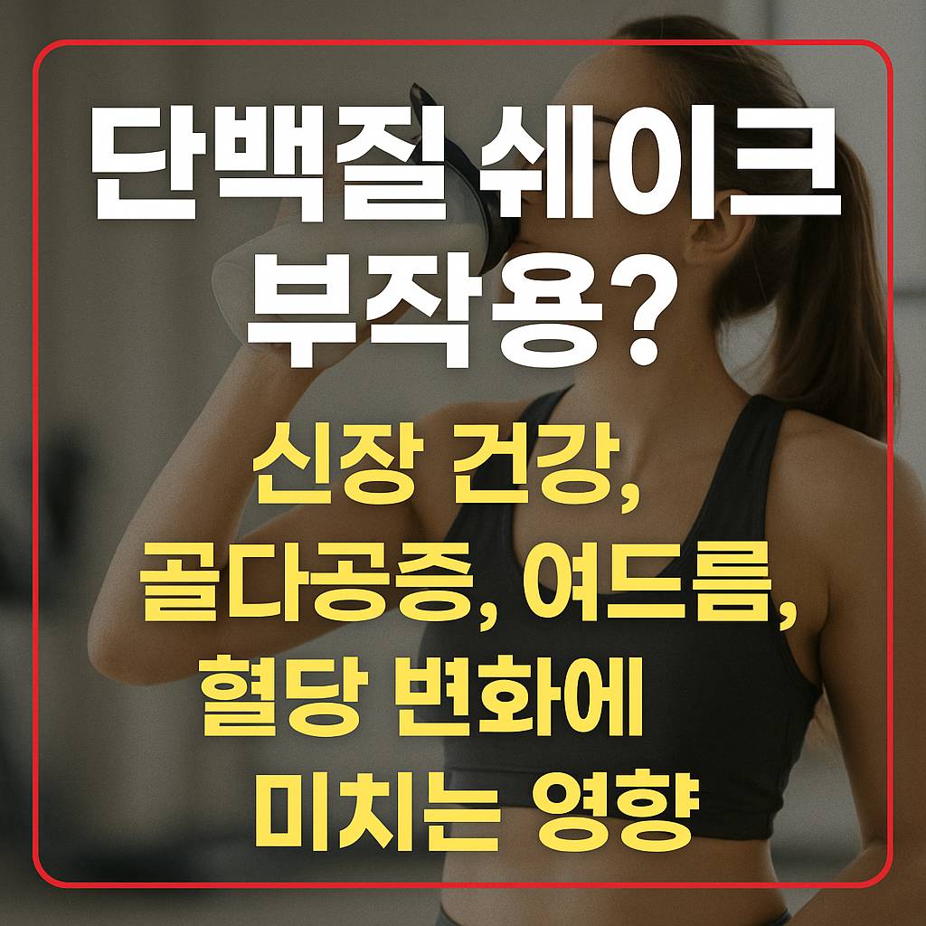 단백질 쉐이크 부작용