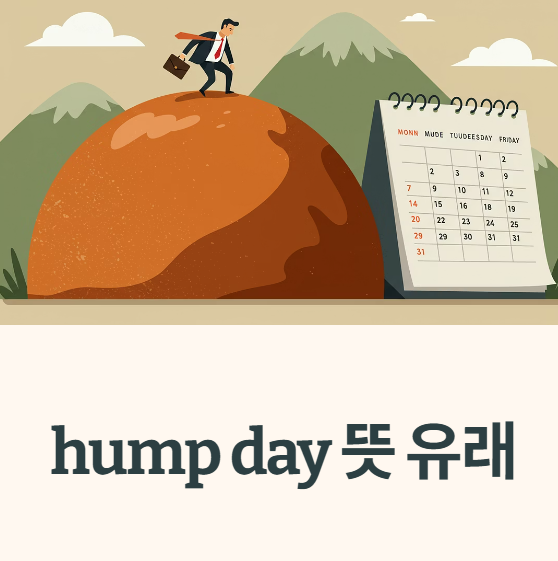 hump day 뜻 유래 Monday Blues TGIF 뜻 이유 요일 관련 영어 표현