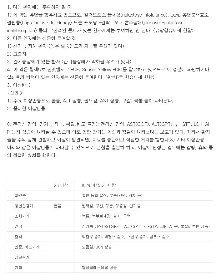 알레락정5mg-복용-주의사항