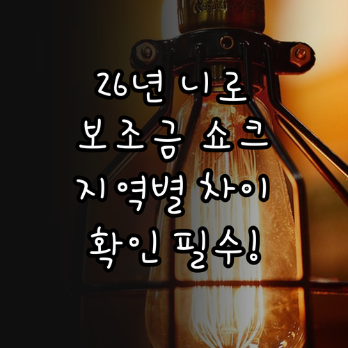 기아 니로 EV 2026년형 보조금 ..