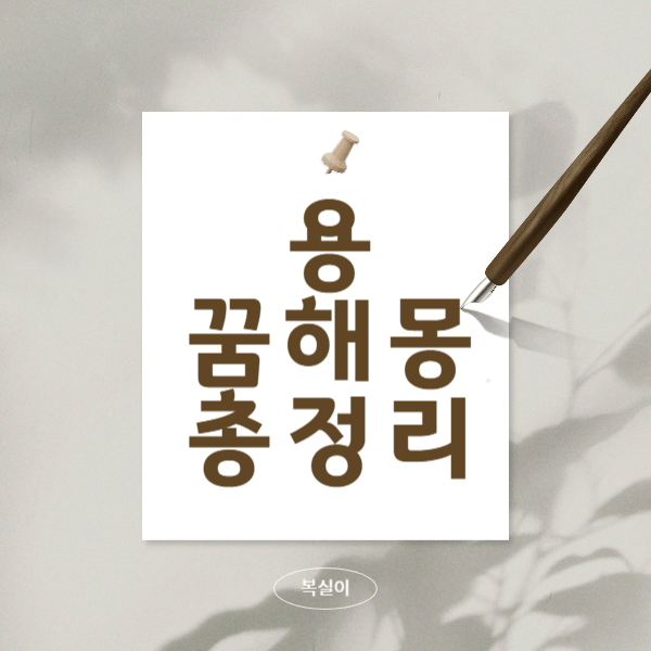 용-꿈해몽-총정리