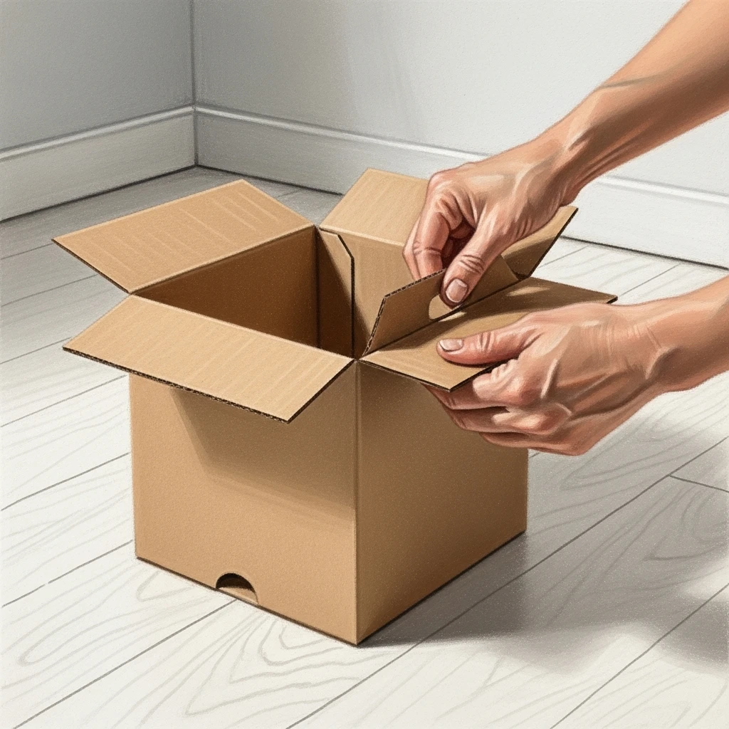 접이식 박스 조립