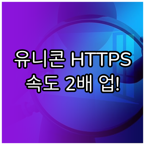 인터넷 보안 접속 유니콘 HTTPS ..