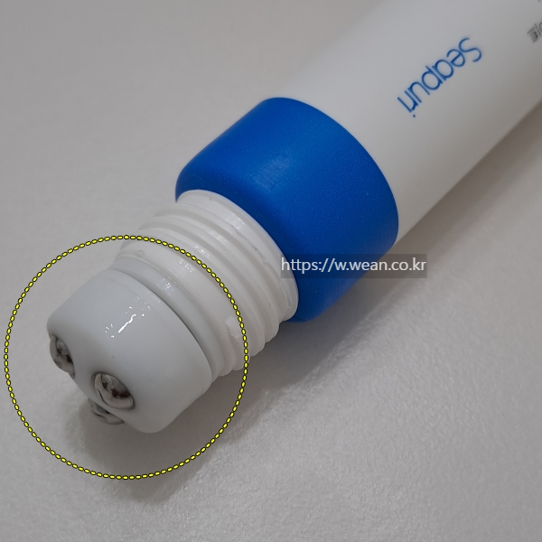 탈모앰플의 돌기 부분이 강조되어 있어요.