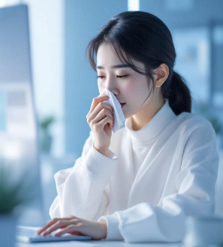 가려움 없이 콧물만 흐른다면