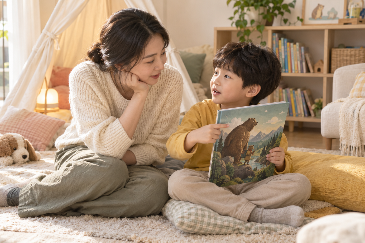그림책 표지로 이야기 만들기, 읽기 전 5분 상상 놀이