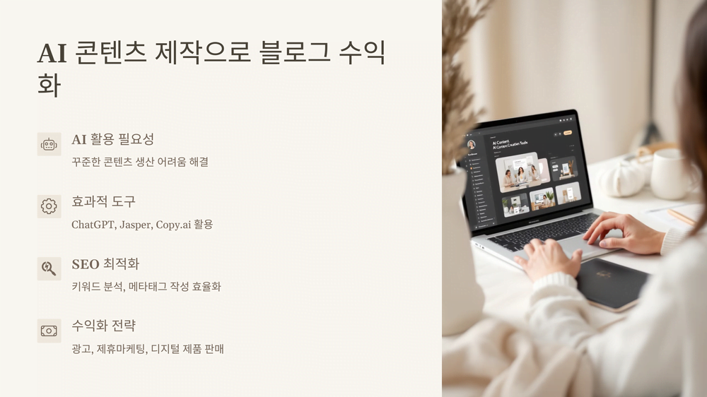 AI 콘텐츠 제작 관련 이미지