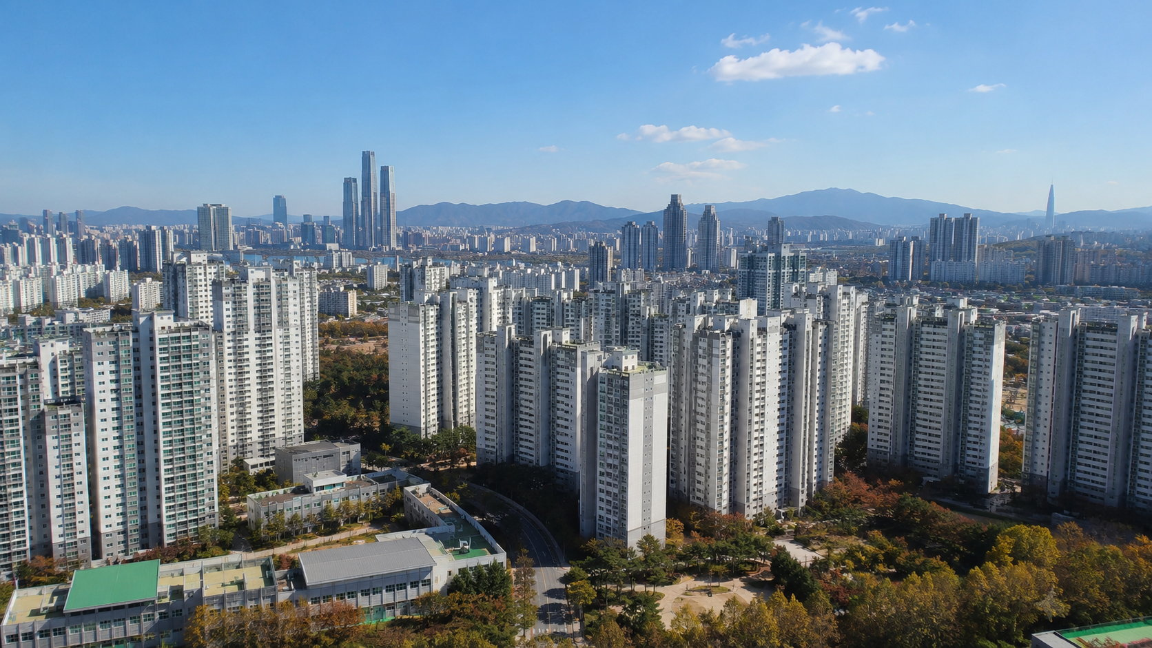서울 아파트 단지 전경