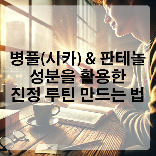 병풀(시카) &amp; 판테놀 성분을 활용한 진정 루틴 만드는 법