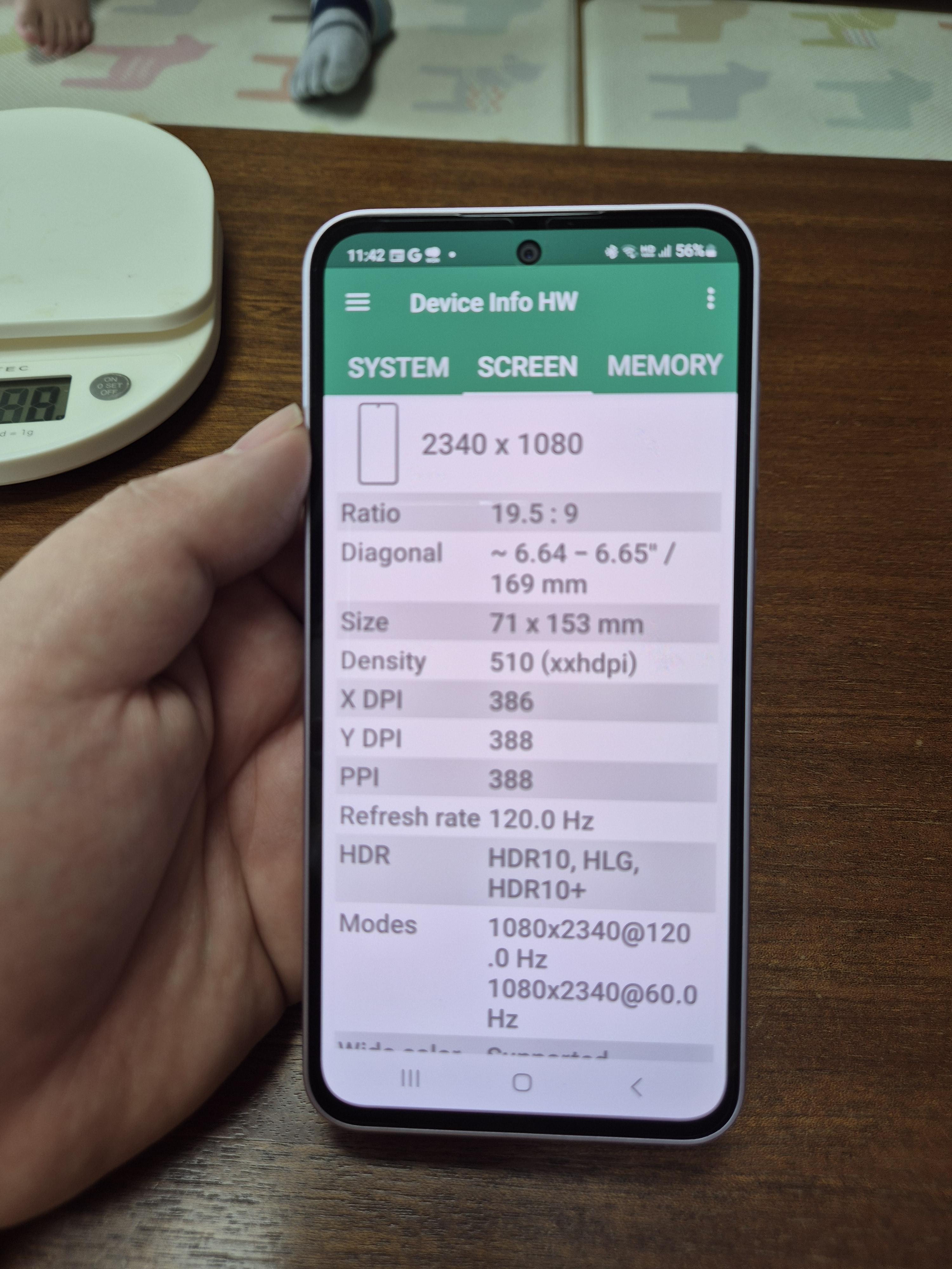 갤럭시 A35 디스플레이 정보