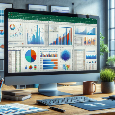 여러 명이 모니터를 보며 데이터 분석을 수행하는 장면.