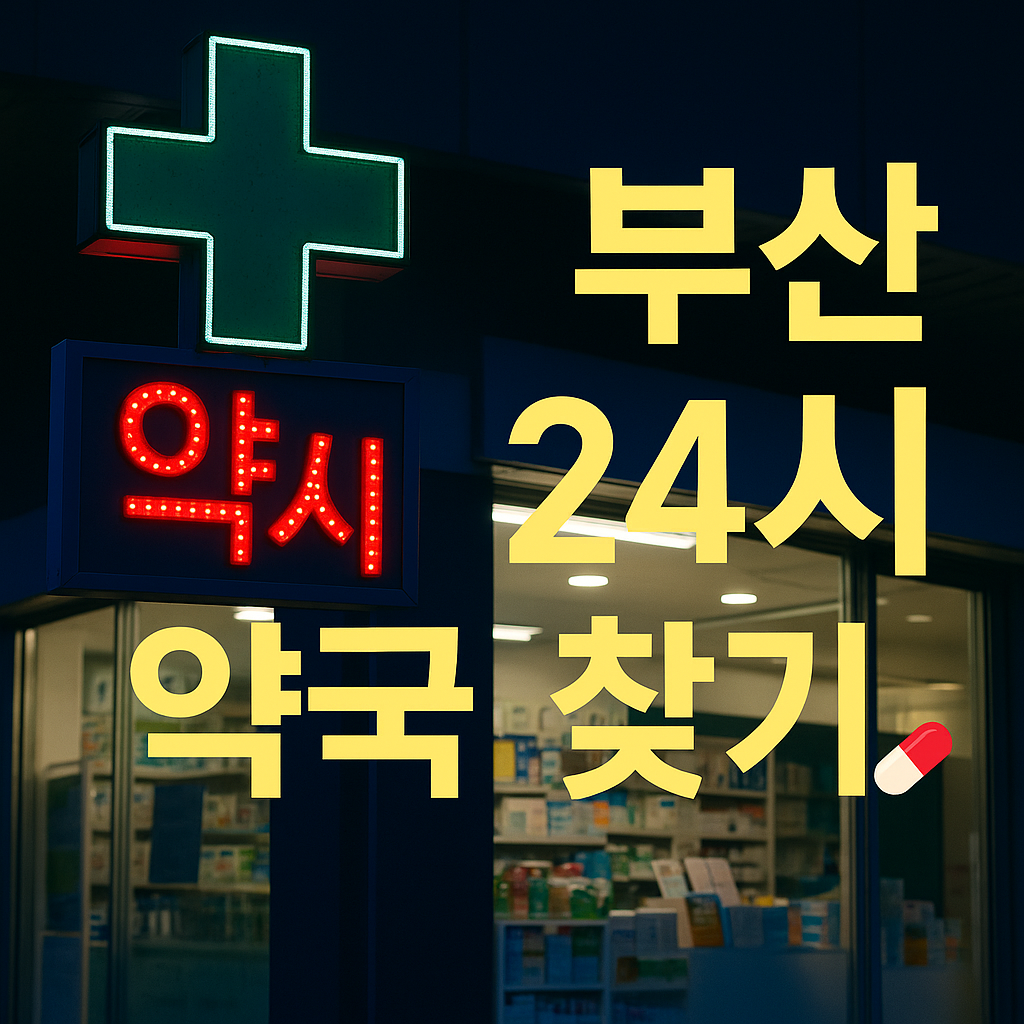 부산 심야 약국 리스트 보기