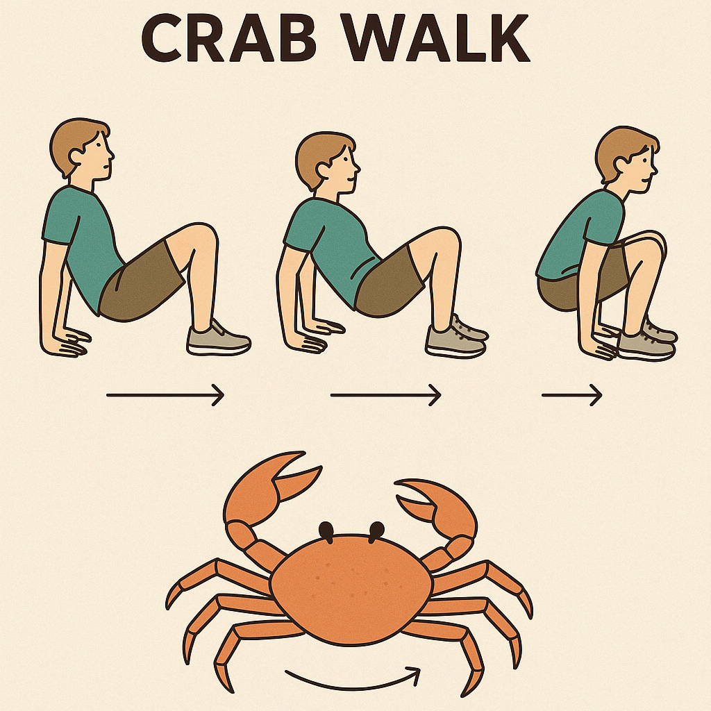 전신을 단련하는 체중운동, 크랩 워크(Crab Walk)의 모든 것