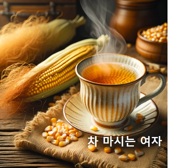 옥수수차, 옥수수수염차 이미지