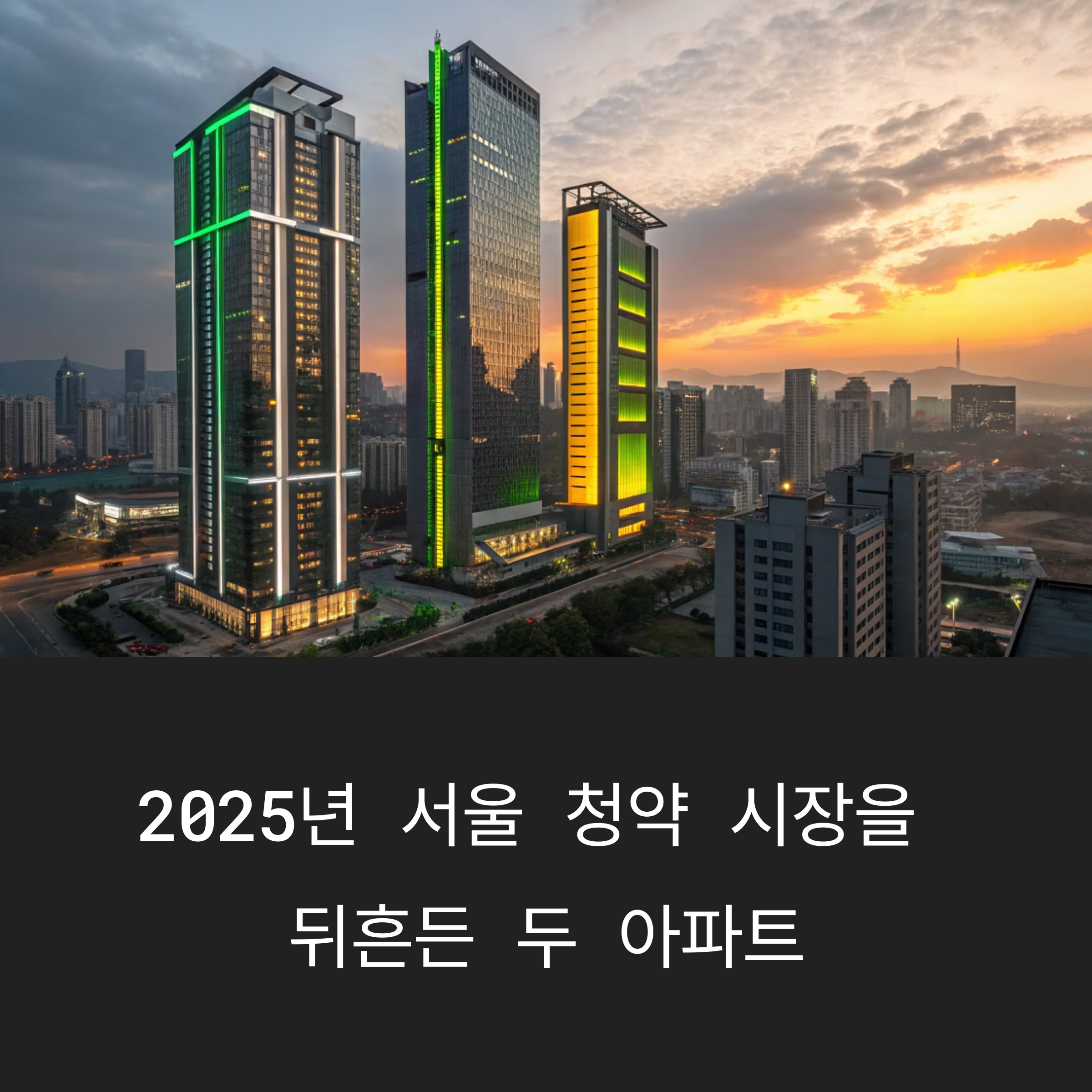 리버센트 푸르지오 위브 vs 오티에르 포레, 서울 청약판 뒤흔든 이유는?