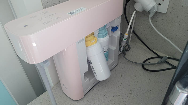 정수기 필터 교체 완료