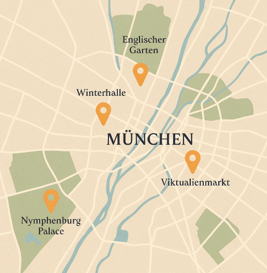 뮌헨 독일 지도 사진
