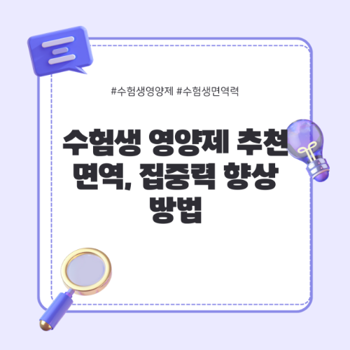 수험생영양제