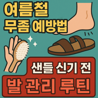 여름철-무좀-예방법-샌들-신기-전-발-관리-루틴