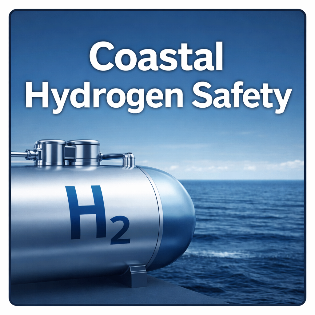 염분이 많은 해안 공사 현장에서 수소 저장 용기 내구성이 시험받는 조건