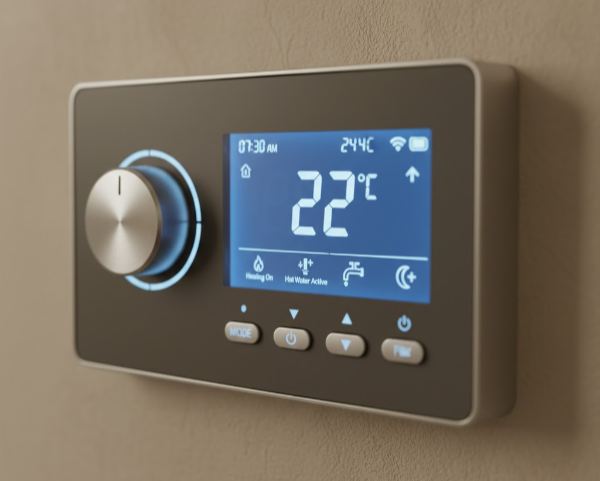 보일러 컨트롤러 조절 화면