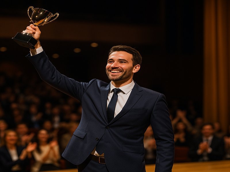 무대에서-트로피-받는-꿈