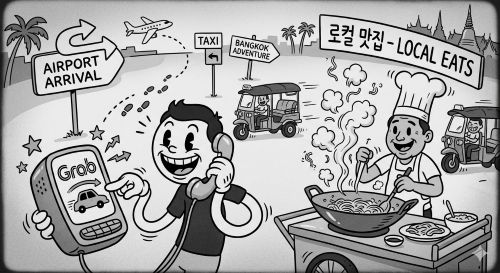 방콕 첫날 음식 관련 사진