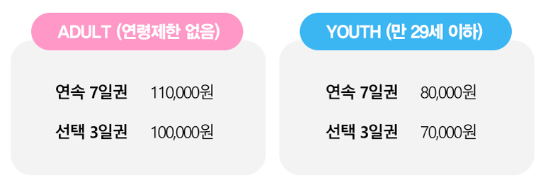 내일로 가격