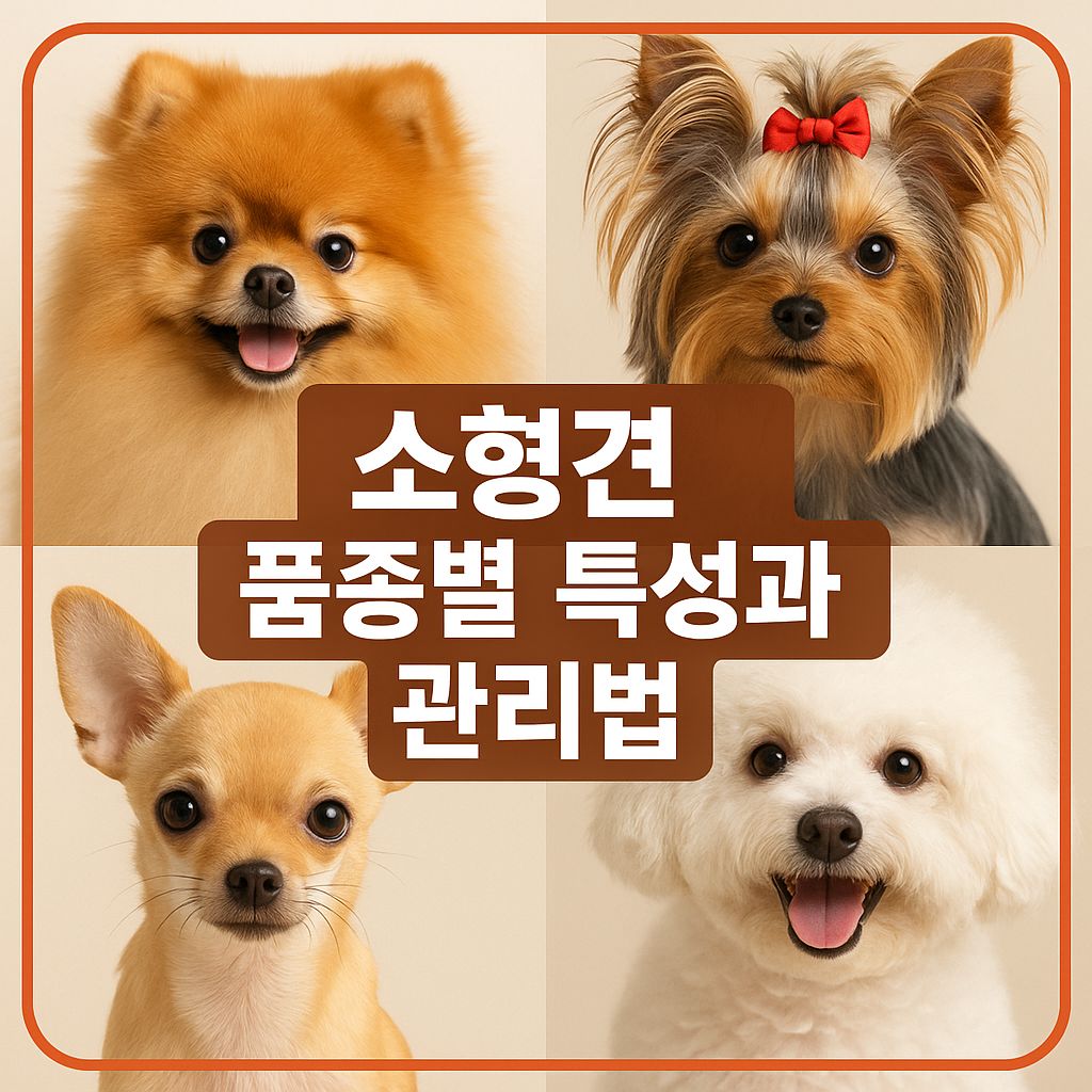 소형견 품종별 특성과 관리법
