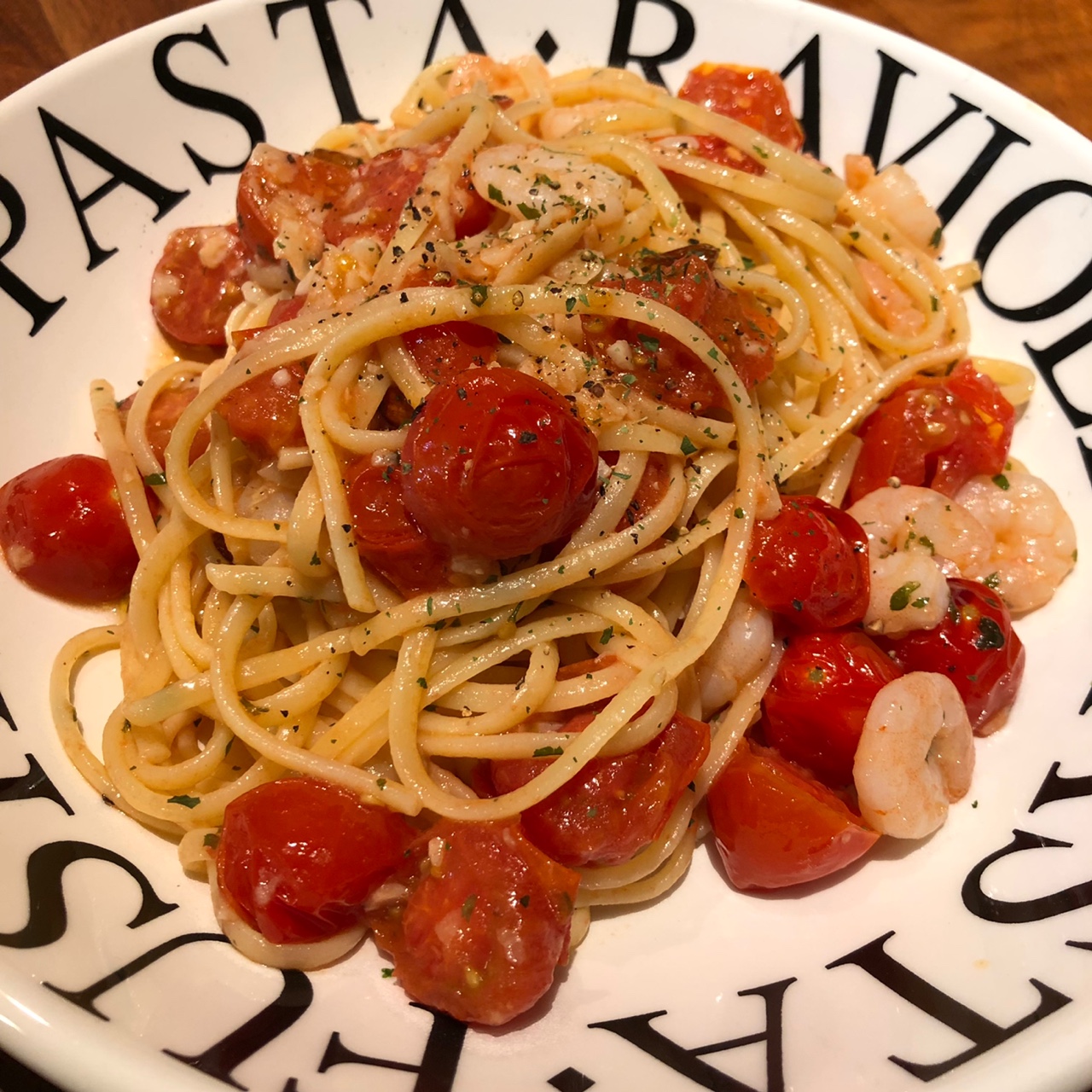 완성된-오일-파스타의-모습