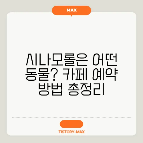 시나모롤은 어떤 동물? 카페 예약 방법 총정리