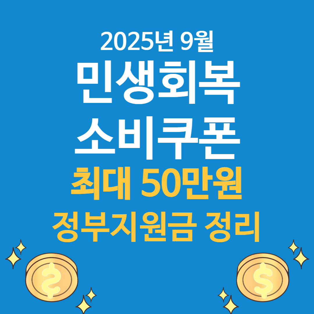 2025 9월 민생회복 소비쿠폰 지원대상 신청방법 총정리 정부지원금 확인하기