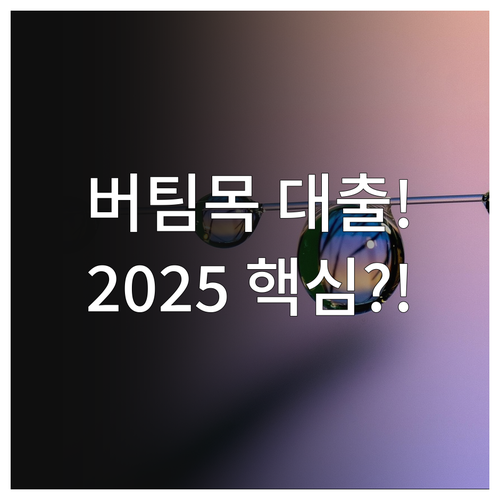 2025 버팀목 전세자금대출 지원 대..
