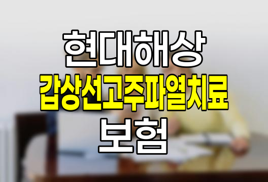 현대해상 갑상선고주파열치료 보험 상세 분석
