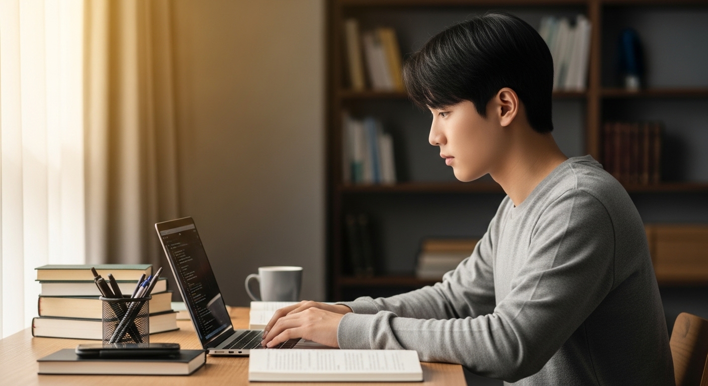 책상에 오래 앉아 있을 때 자세 교정법