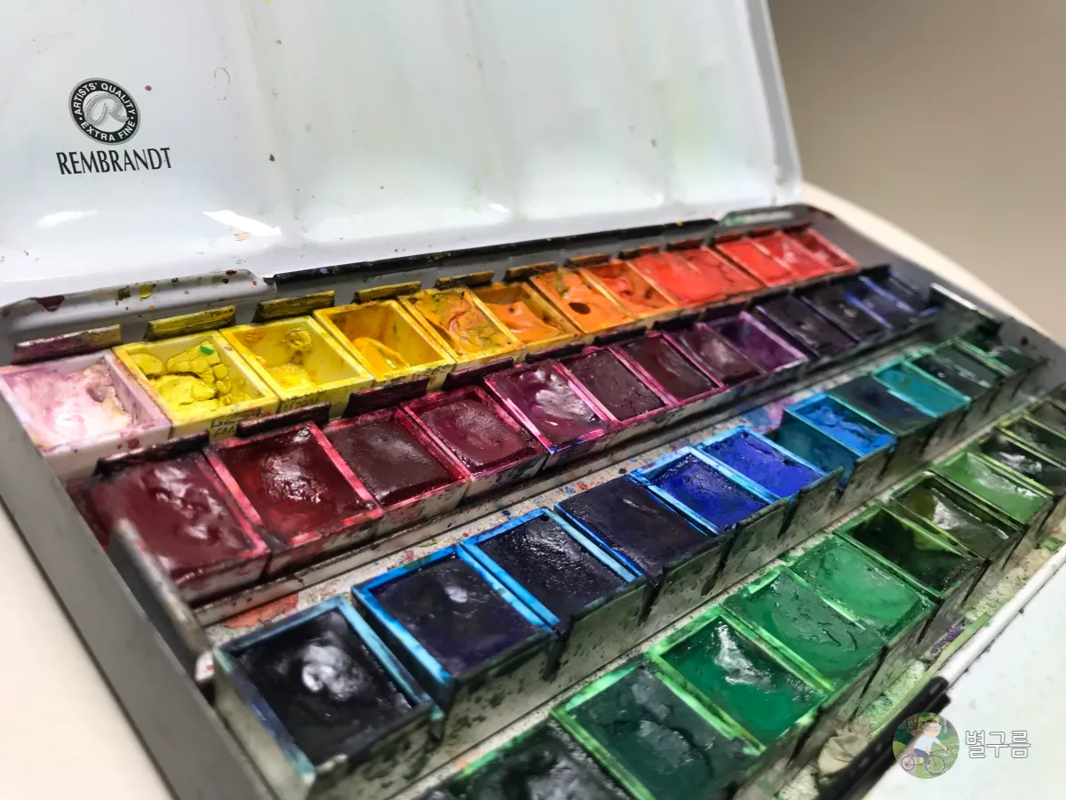 수채화-초보자-파레트