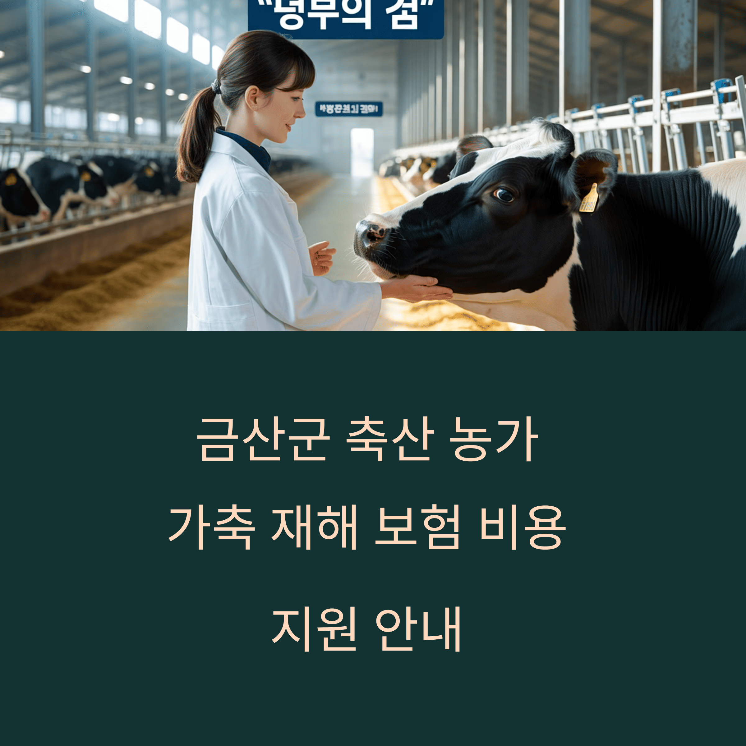 금산군 축산 농가 가축 재해 보험금 지원