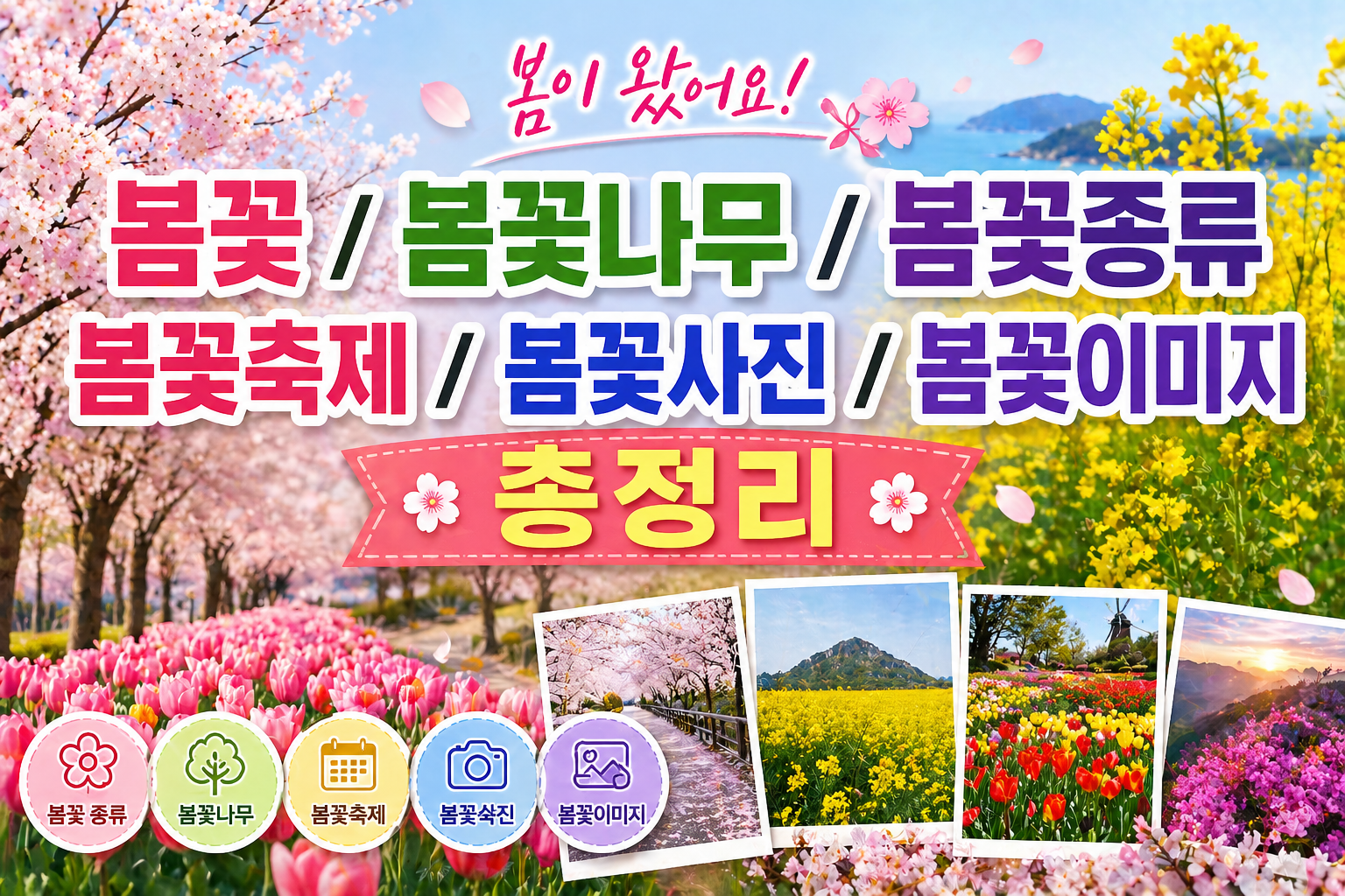 봄꽃 종류 총정리