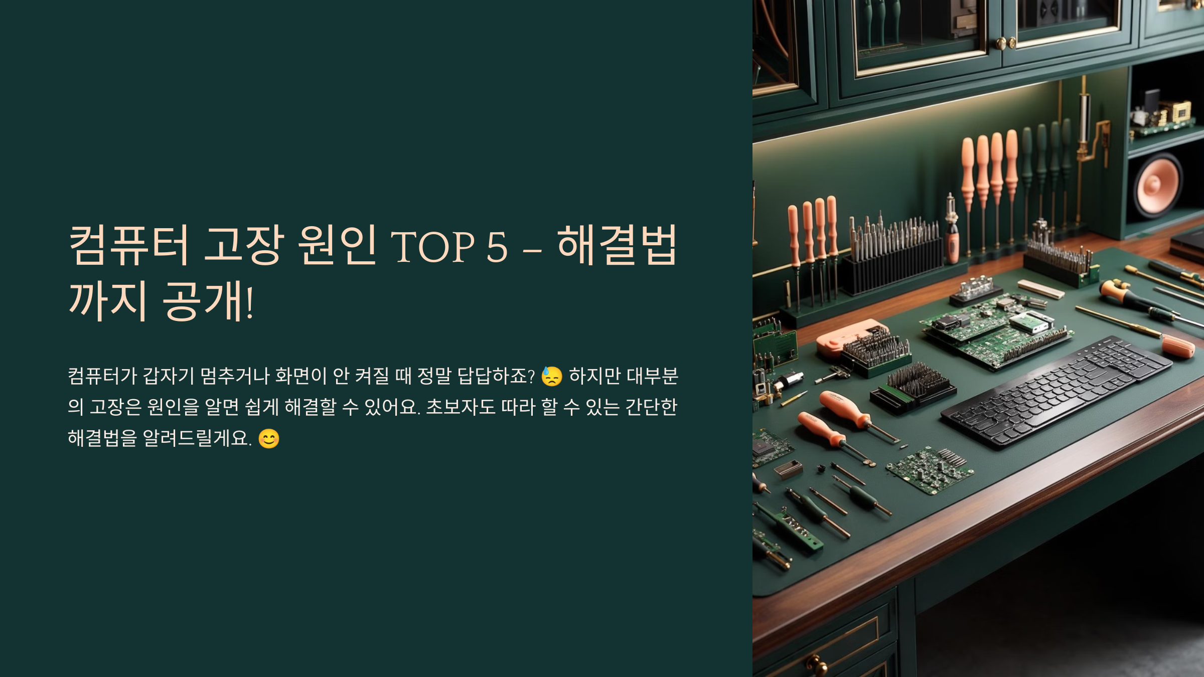컴퓨터 고장 원인 TOP 5 – 해결법까지 공개!