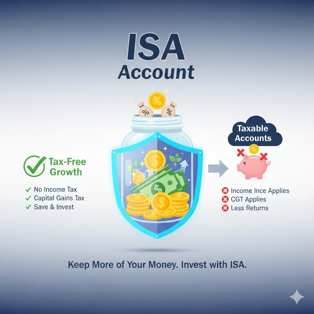 ISA 계좌 절세 혜택 요약 일러스트