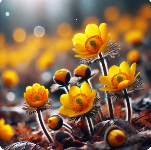 홍릉 수목원 복수초 개화 시기! 노랑 꽃길 즐기기