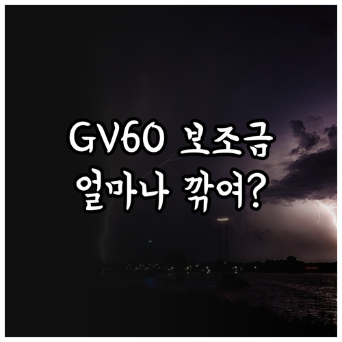 제네시스 GV60 AWD 19인치 모..