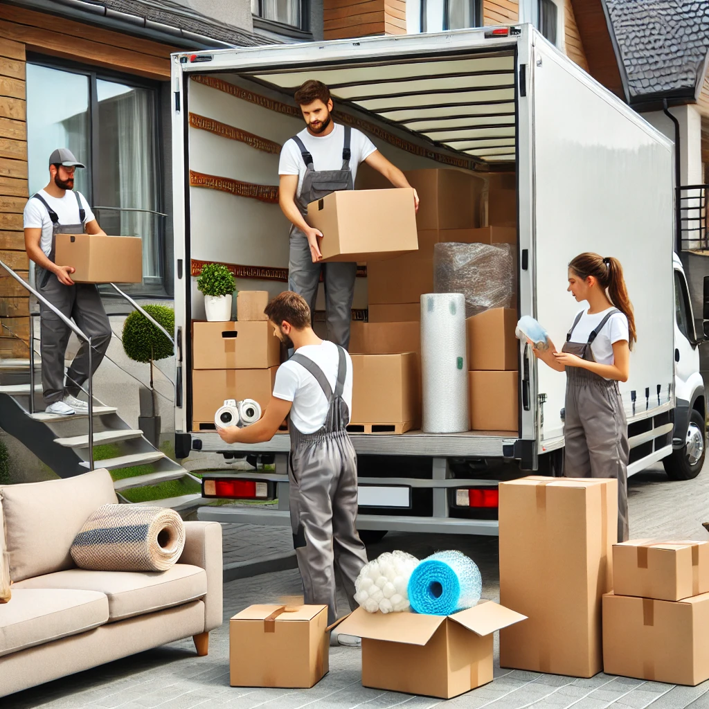 포장 이사를 하는 모습